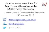 Web Tools for Teaching and Learning Mathematics