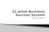 21 point business success system