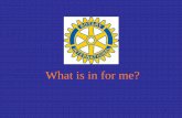 Rotary - What's in for me 10 slides