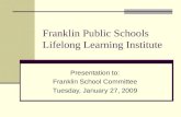 Franklin. MA  -Life Long Learning Program