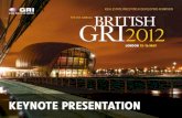 British GRI 2012 - Keynote Presentation