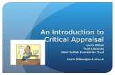Critical appraisal 2012 updated