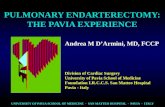 PULMONARY ENDARTERECTOMY: THE PAVIA EXPERIENCE
