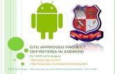 Gtu approved project definitions in android