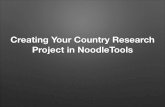 Creating your country research project in noodle tools