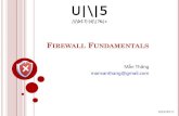 Firewall fundamentals