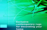Exclusive contemporary rugs for decorating your home