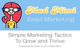 Simple Marketing Tactics To Grow and Thrive