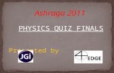 Ashraga 2011 - Physics Quiz Final