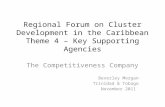 RFCD 2011: Beverly Morgan: Cluster Development in the Caribbean Key Supporting Agencies Part 1