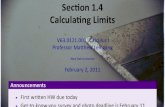 Lesson 4: Calcuating Limits (slides)