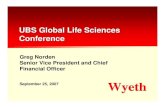 wyeth UBS Global Life Sciences Conference