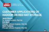 Customer Applications Of Hadoop On Red Hat Storage Server