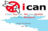 Ican, You Can, We Can Abolish Nucular Wepons