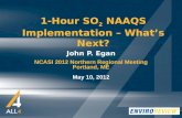 1-Hour SO2 National Ambient Air Quality Standards (NAAQS) Implementation – What’s Next?
