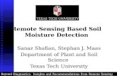 Remote Sensing Based Soil Moisture Detection