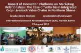 Impact of innovation platforms on marketing relationships: The case of Volta Basin integrated crop-livestock value chains in northern Ghana