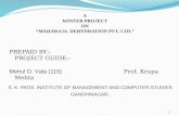 winter project report on Maharaja Dehydration.Pvt.Ltd. at Mahuva