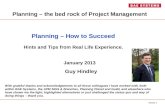 Guy Hindley: My life in planning, hints & tips