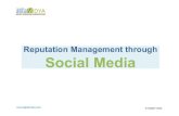 Social Media for Reputation Management (ORM)
