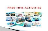 Free time activities vocab
