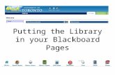 Putting The Library In Your Blackboard Pages