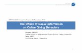 The Effect of Social Information on Online Giving Behaviors