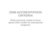2006 Accreditation Criteria