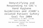 February 2004 Hand Hygiene Presentation at Meeting of the Veterans Health Administration "Quality Management Integration Council"