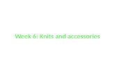 Week6  knits & accessories