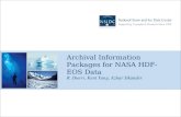 Archive Information Packages for NASA HDF-EOS Data