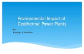 environmental impact of geothermal plants