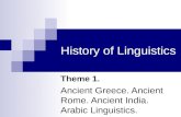 History of linguistics 1