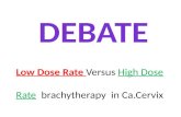 Low dose rate versus high dose rate brachytherapy for carcinoma cervix