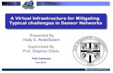 A Virtual Infrastructure for Mitigating Typical Challenges in Sensor Networks