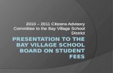 Student Fees - A Bay Village Citizens Advisory Study