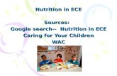 Nutrition in ECE - caring for your children