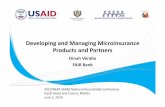 Developing, Marketing, and Managing Micro-Insurance Products and Partners