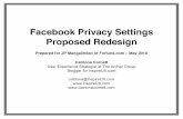 Facebook privacy settings proposed redesign