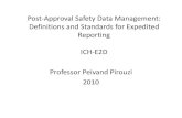 ICH - E2D Pharmacovigilance and Drug Safety - Professor Peivand Pirouzi