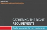 Gathering the Right Requirements