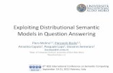 Exploiting Distributional Semantic Models in Question Answering