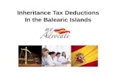 Inheritance tax deductions balearic islands