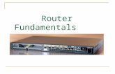 Router fundamentals