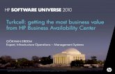Turkcell: getting the most business value from HP Business Availability Center