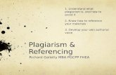 Plagiarism and Referencing