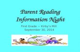 Parent reading information night