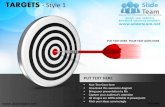 Targets bullseye darts goals design 1 powerpoint presentation templates.
