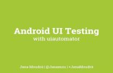 Android UI Testing with uiautomator