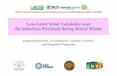 Low-Level Wind Variability over the Indochina Peninsula during Boreal Winter